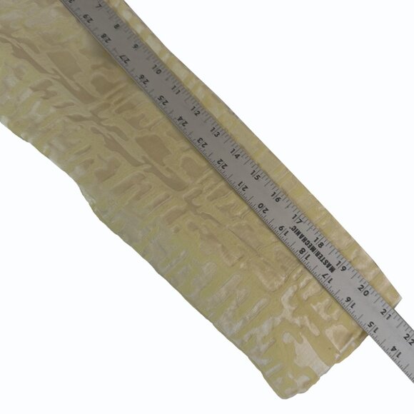 VTG‎ 60s Tapestry Pea Coat Butter Yellow Rhinestone Buttons Mod Old Money Luxury - Picture 12 of 12